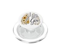 Every Breath Is Grace Boho Floral Lungs Autunno Girasoli PopSockets PopGrip per MagSafe