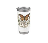 Every Child Can Soar Back To School Butterfly Bicchiere termico in acciaio inox doppia parete