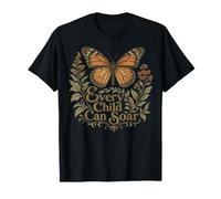 Every Child Can Soar Back To School Butterfly Maglietta