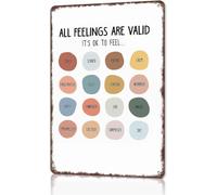 Every Emotion Is Valid Metal Sign 12x8 Inch