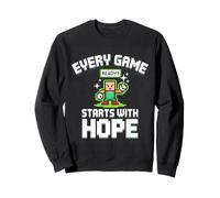 Every Game Starts With Hope Gamer Kids Pixel Felpa