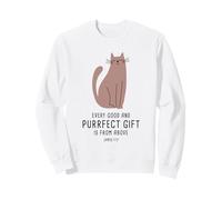 Every Good & Purrfect (Gift) is from Above - James 1:17 Cat Felpa