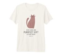 Every Good & Purrfect (Gift) is from Above - James 1:17 Cat Maglietta Premium