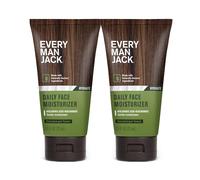 Every Man Jack Daily Hydration Face Lotion per gli uomini: idrata e rivitalizza la pelle secca e stanca con acido ialuronico, caffeina e tè verde, lozione viso da uomo, confezione doppia