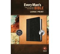 Tyndale NLT Every Man's Bible, Large Print, Black/Onyx, I (Rilegato in ecopelle)