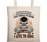 Every Mile is My Destination Every Failure is My Motivation Every Road is My Nation Borsa tote in cotone ecologico naturale beige