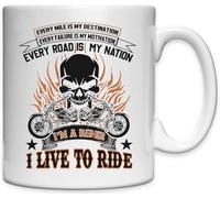 Every Mile Is My Destination Every Failure Is My Motivation Every Road Is My Nation Tazza in ceramica bianca bianca