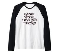 Every Rose Has Its Thorn Graffiti Design Maglia con Maniche Raglan