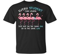 Every Student Can Learn Not On The Same Day Or in Same Way T Shirt Men Latest Tee Shirt O Neck Tee Black S