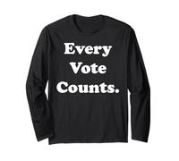 Every Vote Counts Statement Bold Maglia a Manica