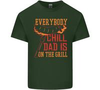 Everybody Comodi Papà È On The Grill Uomo Cotone T-Shirt