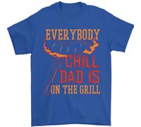 Everybody Comodi Papà È On The Grill Uomo T-Shirt 100% Cotone