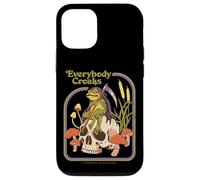 Everybody Croaks Frog Skull Mushroom Retro Funny Adult Humor Custodia per iPhone 12/12 Pro