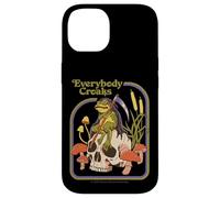 Everybody Croaks Frog Skull Mushroom Retro Funny Adult Humor Custodia per iPhone 14