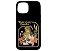 Everybody Croaks Frog Skull Mushroom Retro Funny Adult Humor Custodia per iPhone 15