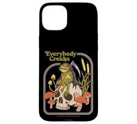Everybody Croaks Frog Skull Mushroom Retro Funny Adult Humor Custodia per iPhone 15 Plus