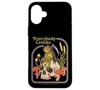 Everybody Croaks Frog Skull Mushroom Retro Funny Adult Humor Custodia per iPhone 16 Plus