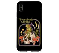 Everybody Croaks Frog Skull Mushroom Retro Funny Adult Humor Custodia per iPhone XS Max