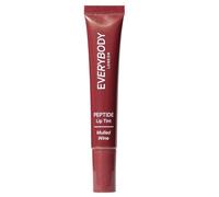 EVERYBODY LONDON Peptide Lip Tint, Mulled Wine, Balsamo labbra idratante con peptidi, acido ialuronico e vitamina E, colore bordeaux con particelle, profumo di vin brulè