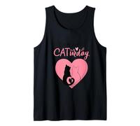 Everyday is Cat, Maglietta Unisex con Design Divertente per Uomo e Donna Canotta
