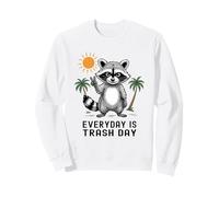 Everyday Is Trash Day Raccoon Peace Sign Vibes Felpa
