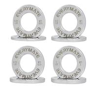 EVERYMATE Set di 8 piastre cromate frazionarie per bilancieri olimpici per allenamento della forza, micro piastre per pesi da 0,1 kg, 0,2 kg, 0,3 kg, 0,5 kg