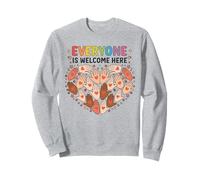 Everyone Is Welcome Here Idaho Teacher Support Diversity Felpa