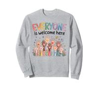 Everyone Is Welcome Here Idaho Teacher Support Diversity Felpa