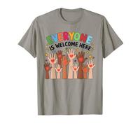 Everyone Is Welcome Here Idaho Teacher Support Diversity Maglietta