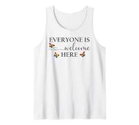 Everyone is Welcome Here Pride Sign Lesbian Butterfly Pride Canotta