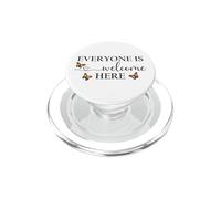 Everyone is Welcome Here Pride Sign Lesbian Butterfly Pride PopSockets PopGrip per MagSafe