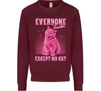 Everyone Sucks Tranne il Mio Gatto Uomo Felpa Maglione