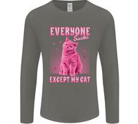 Everyone Sucks Tranne il Mio Gatto Uomo Maniche