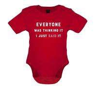 Everyone Thinking It I Said It - T-Shirt / Body - Scherzo Divertente Teen Rude