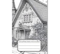 Everything begins with an Idea, Journal, Cottage core themed, classy black & white cover.