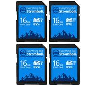 Everything But Stromboli - Confezione da 4 schede SD da 16 GB per fotocamera Browning Trail Dark Ops, Recon Force, Defender, Spec Ops, Patriot, Strike Force Game Cam schede di memoria