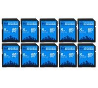 Everything But Stromboli SD Card Class 10 Multipack UHS-1 U1 V10 Video Speed C10 SDHC Speicherkarte für kompatible Digitalkameras, Computer, Trail-Cam 8 GB, 10 Stück 8GB