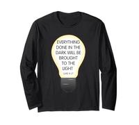 Everything Done in The Dark Luke 8 17 Design ispiratore Maglia a Manica