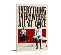 Everything Everywhere All at OnceStampa su tela per pittura a olio, impermeabile e antimacchia, adatta a qualsiasi stile decorativo di camera da letto, soggiorno, ufficio, stile cornice, 40 x 60 cm