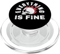 Everything Fine Skull Design Anxiety divertente grafica PopSockets PopGrip per MagSafe