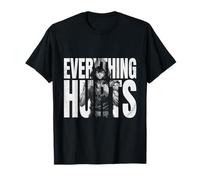 Everything Hurts Anime Workout Divertente Palestra di Sollevamento Pesi Maglietta