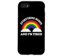 Everything Hurts & Im Tired Ironic Existential Meme Lover Custodia per iPhone SE (2020) / 7/8