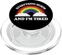 Everything Hurts & Im Tired Ironic Existential Meme Lover PopSockets PopGrip per MagSafe