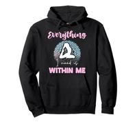 Everything I Need Is Within Me Meditazione Citazione Divertente Felpa con Cappuccio