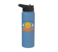 Everything I Want to Do is Illegal Retro Existential Dread Stainless Steel Insulated Water Bottle