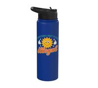 Everything I Want to Do is Illegal Retro Existential Dread Stainless Steel Insulated Water Bottle