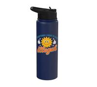 Everything I Want to Do is Illegal Retro Existential Dread Stainless Steel Insulated Water Bottle