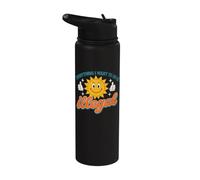 Everything I Want to Do is Illegal Retro Existential Dread Stainless Steel Insulated Water Bottle