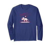 Everything Is Alright Dinosaur Asteroid Chaos Graphic Retro Maglia a Manica