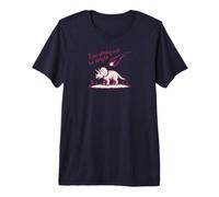 Everything Is Alright Dinosaur Asteroid Chaos Graphic Retro Maglietta Premium